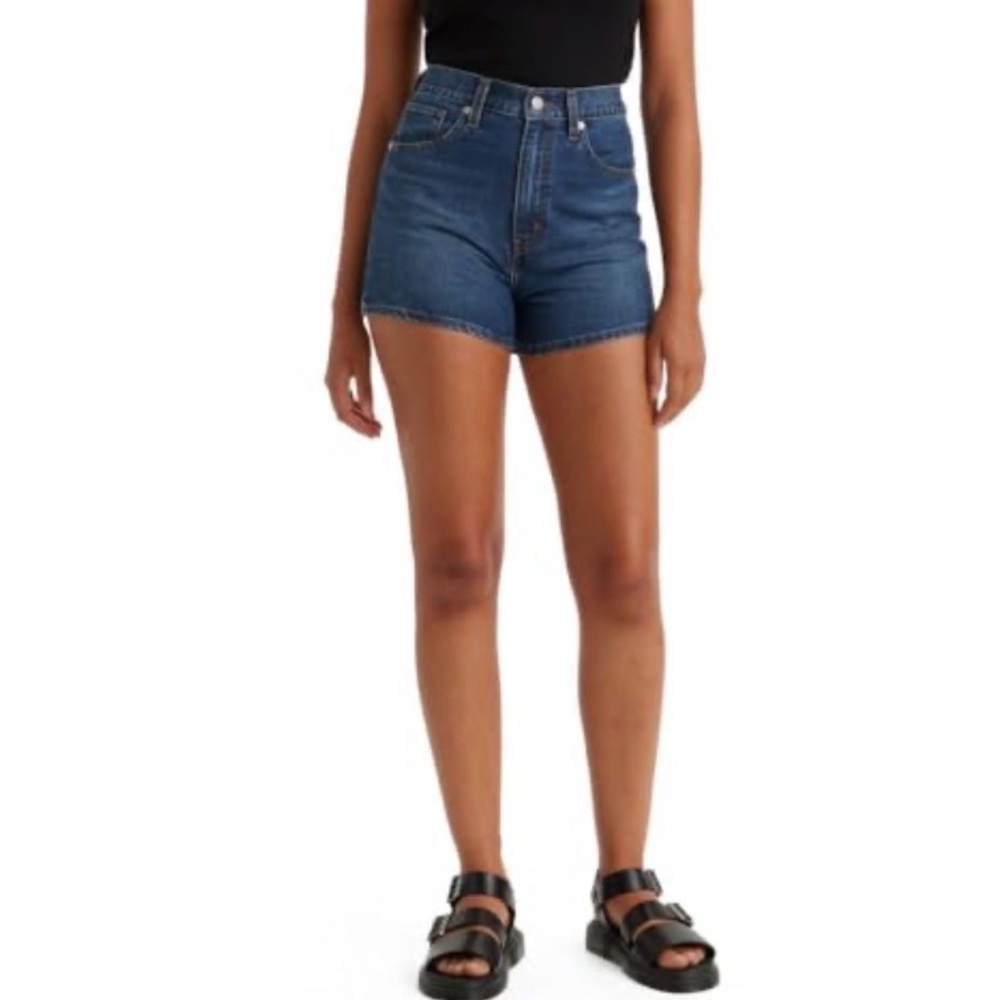 Levis high waisted mom shorts